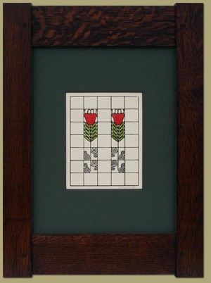 Double Poppy Window #146 - Product Image