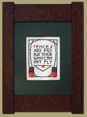 Roycroft Motto - Fences - Product Image