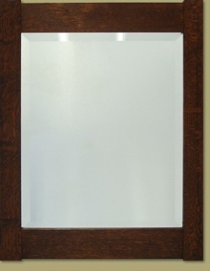 Framed Beveled Mirror