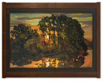 River Shore At Dusk by Jan Schmuckal - Product Image
