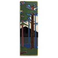 4" x 12" Vertical Pine Landscape - Product Image