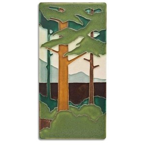 4" x 8" Vertical Pine Landscape - Product Image