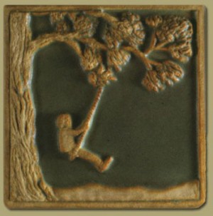 Children's Series Boy Swinging Tile