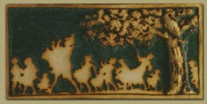 Piper Tile with Detailed Tree