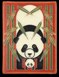 6 x 8 Panda Panda by Motawi Tileworks - Product Image