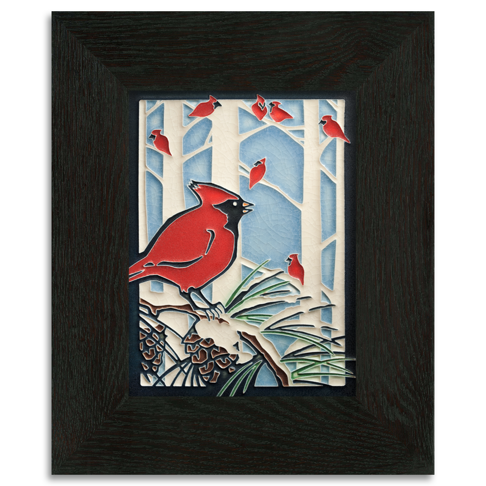 6 x 8 Winter Cardinals , Dard Hunter Studios Template