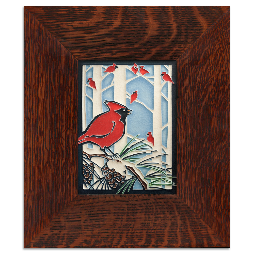 6 x 8 Winter Cardinals , Dard Hunter Studios Template