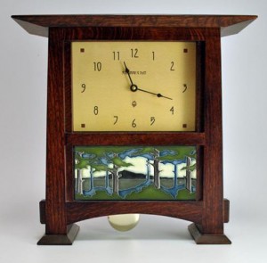 Pendulum Mantle Clock with 8X4 Tile - Product Image