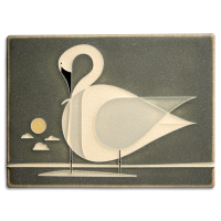 6x8 Trumpeter Swan - Grey - Product Image