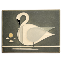 6 x 8 Trumpeter Swan - Grey - Product Image