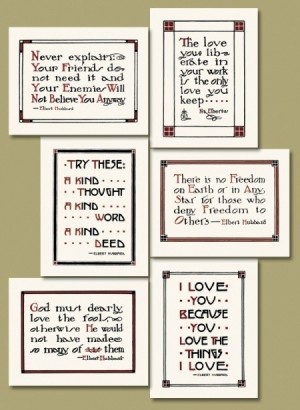 Letterpress Printed Roycroft Mottos - Product Image