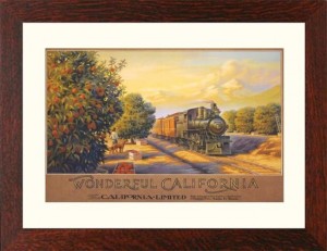 WONDERFUL CALIFORNIA, Framed Lithograph