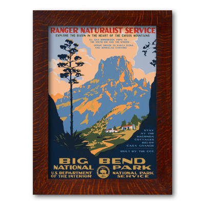 BIG BEND NATIONAL PARK, Reproduction WPA Poster