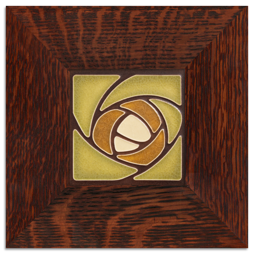 Dard Hunter Rose Tile , Dard Hunter Studios Template