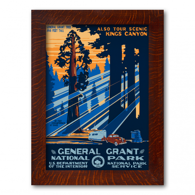 GENERAL GRANT NATIONAL PARK, A Poster in the WPA tradition