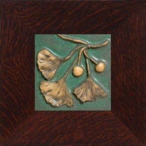 Ginkgo & Fruit 6" Tile - Product Image