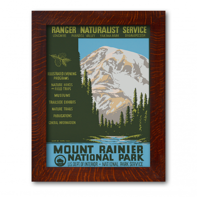 MOUNT RAINIER NATIONAL PARK, Reproduction WPA Poster