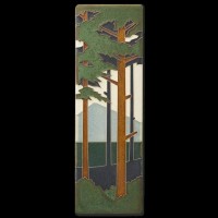 New 4 x 12 Pine Forest by Motawi Tileworks