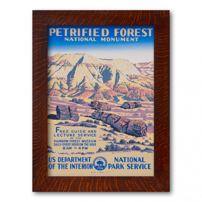 PETRIFIED FOREST NATIONAL MONUMENT, Reproduction WPA Poster - Product Image