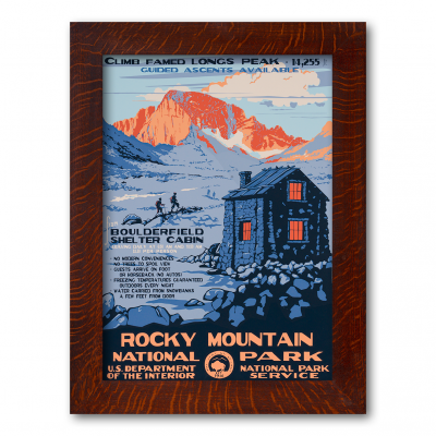 ROCKY MOUNTAIN NATIONAL PARK, A Poster in the WPA tradition