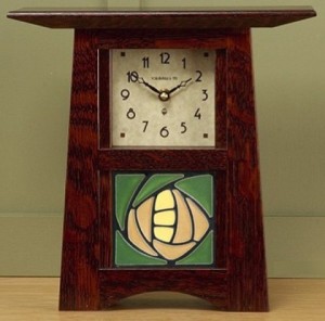 Schlabaugh Clock with 4x4 Tile - Product Image