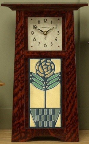 Schlabaugh Clock with 4x8 Tile - Product Image