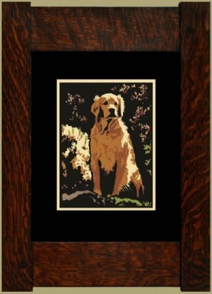 The Golden Retriever, Laura Wilder's Signed Mini-giclee - Product Image