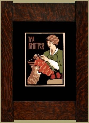 The Knitter, Laura Wilder's Signed Mini-giclee - Product Image