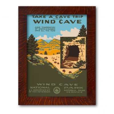 WIND CAVE NATIONAL PARK, Reproduction WPA Poster - Product Image